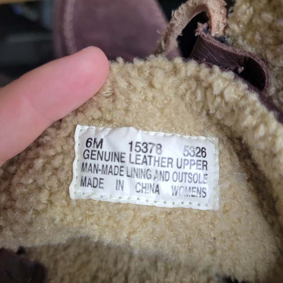 Timberland brown suede Sherpa lined boots lace up 6 - Picture 4 of 4